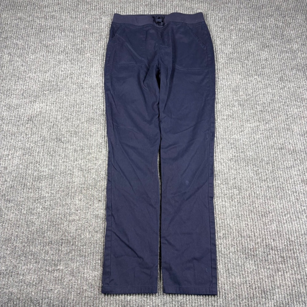 French Toast Pants Girls 12 Navy Blue School Uniform Pull On Stretch Chino